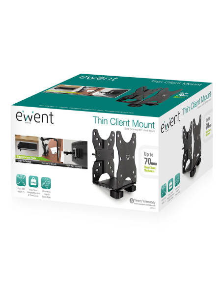 EWENT Suporte Vesa Monitor para Mini PC