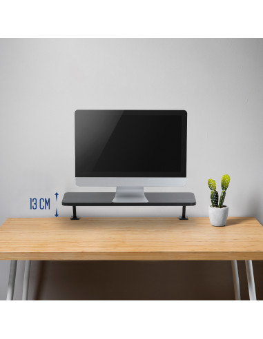 EWENT Prateleira de elevação para monitor com grampos de fixação