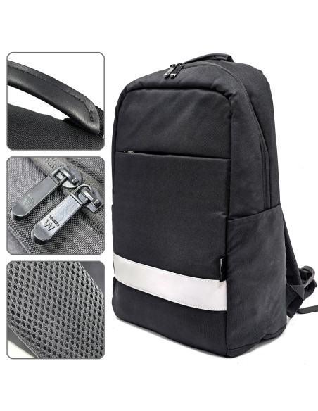 EWENT Mochila Urban Business 16.1” . Oxford 600D, Material reciclado r
