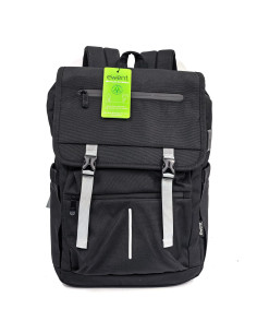 EWENT Mochila Vintage 16.1". Oxford 900D, Material reciclado rPet, mat 2