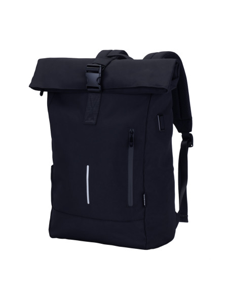 EWENT Mochila Trendy Roll 17.3”. Oxford 900D, Material reciclado rPet