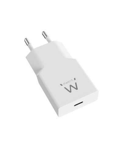 EWENT Carregador USB C GAN AC 20W, 1xUSB-C 20W PD3.0 QC3.0 Design Slim