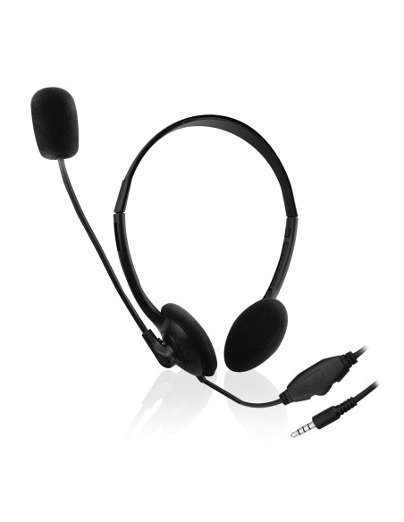EWENT Headsets com microfone para smartphone e tablet, jack 1x3.5mm, c