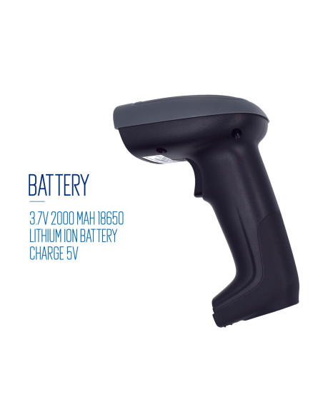 EWENT Leitor Códigos de Barra Wireless e Bluetooth, 2D Barcode Scanner
