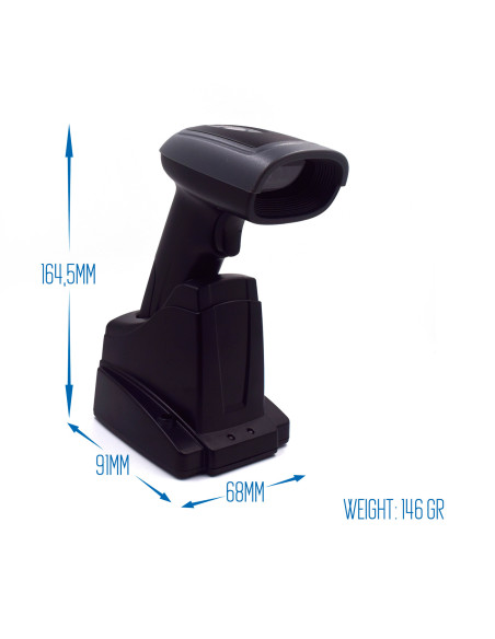 EWENT Leitor Códigos de Barra Wireless e Bluetooth, 2D Barcode Scanner