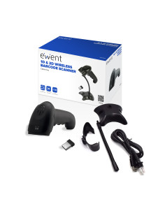 EWENT Leitor Código de Barras Wireless 1D & 2D Laser 2