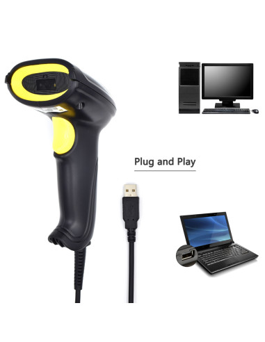 EWENT Leitor Código de Barras USB 2D CCD