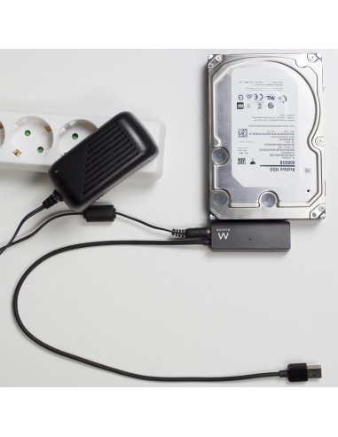 EWENT Cabo Adaptador USB 3.2 Gen 1 para SSD/HDD SATA de 2.5/3.5" com A