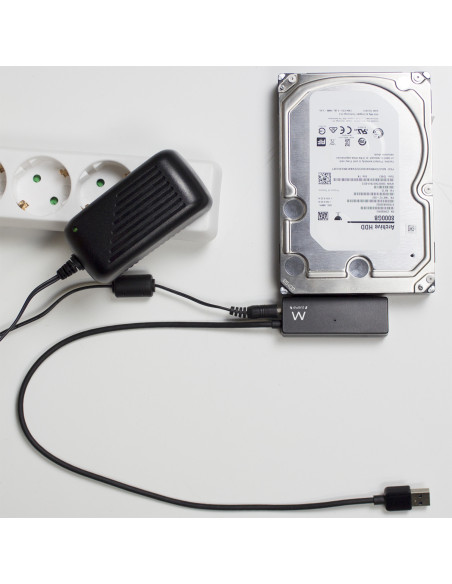 EWENT Cabo Adaptador USB 3.2 Gen 1 para SSD/HDD SATA de 2.5/3.5" com A