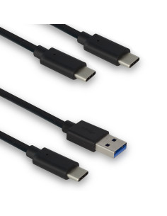 EWENT Caixa Externa para HDD/SSD USB 3.2 Gen 2 USB C de 2.5", cabo USB