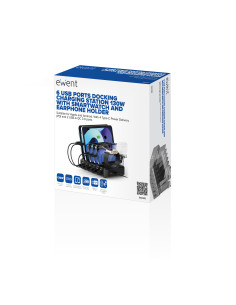 EWENT Estação de Carregamento 6 portas USB, 130W para Portáteis, Table