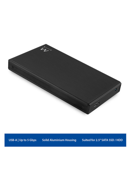 EWENT Caixa Externa para HDD/SSD SATA de 2.5" USB 3.2 Gen 1