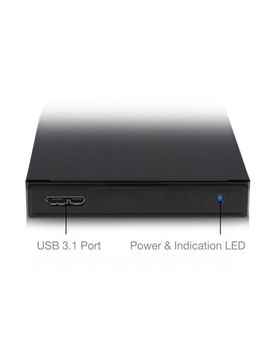 EWENT Caixa Externa para HDD/SSD SATA de 2.5" USB 3.2 Gen 1