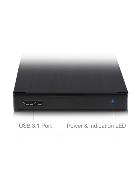 EWENT Caixa Externa para HDD/SSD SATA de 2.5" USB 3.2 Gen 1