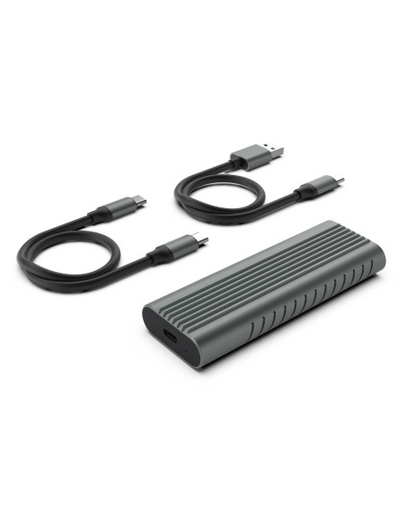 EWENT Caixa Externa USB 3.2 Gen2 USB C M.2 NVMe SSD screwless, Cabo US