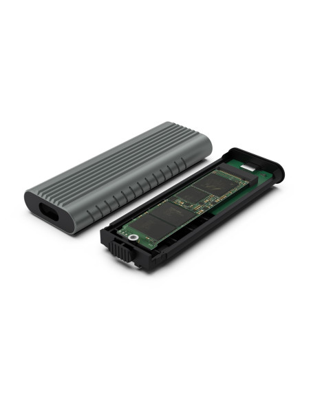 EWENT Caixa Externa USB 3.2 Gen2 USB C M.2 NVMe SSD screwless, Cabo US