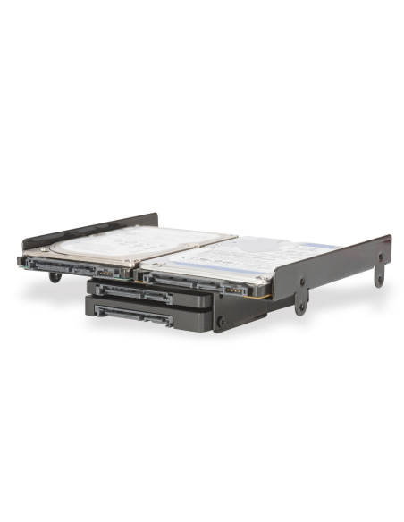 EWENT Suporte de montagem de 5.25" para 4 x HDD / SSD de 2.5 e e 1 x 3