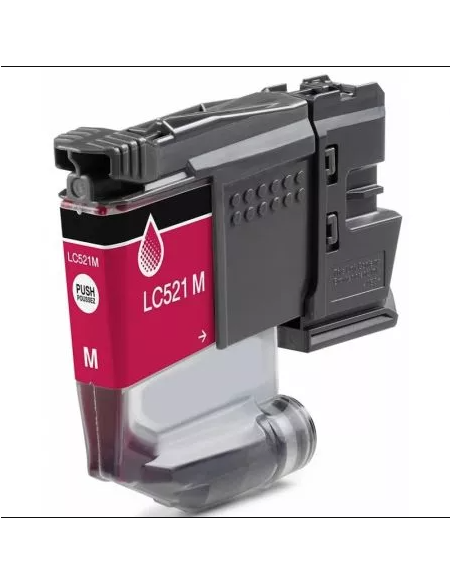 Brother LC521 Magenta - Tinteiro Compatível