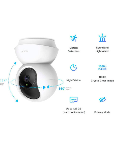 Câmara de Segurança TP-Link Tapo TC70 FHD Pan/Tilt Security Wi-Fi