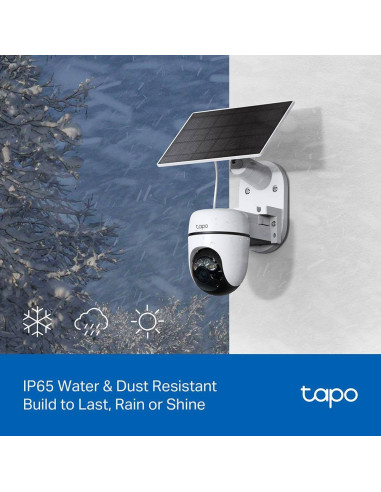 Câmara de Segurança TP-Link Tapo TC90 KIT 2K 3MP Pan/Tilt Outdoor IP65 Security Wi-Fi com Bateria + Painel Solar Tapo A201