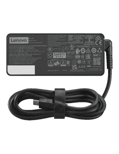 Carregador de Portátil Universal Lenovo GX20P92529 65W USB-C Preto + Cabo de Alimentação Schuko-IEC C5 (3 Pinos)