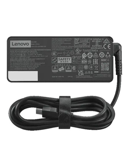 Carregador de Portátil Universal Lenovo GX20P92529 65W USB-C Preto + Cabo de Alimentação Schuko-IEC C5 (3 Pinos)